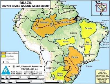 Obrzek 14 – Loiska bidlicovho plynu v Brazlii