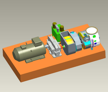 3D model turbogenertorov jednotky