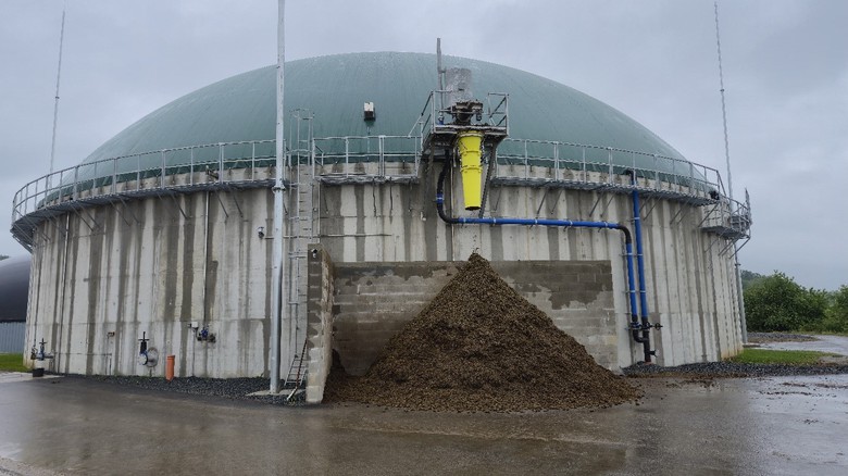 Zemědělská biometanová stanice na brownfieldu, Krakořice u Šternberka v Olomouckém kraji, foto redakce