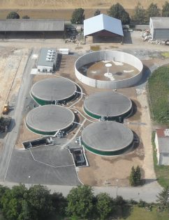Bioplynov stanice v obci Haovice